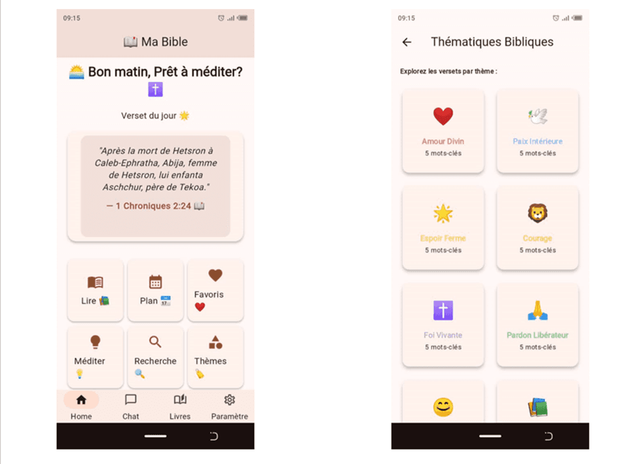 Application Biblique Flutter
